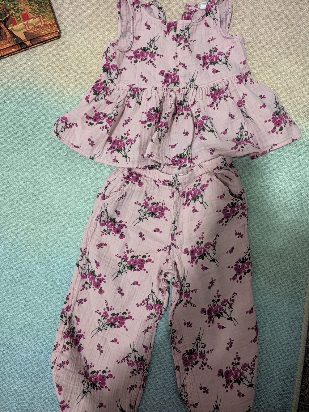 GAP Pink Floral Girls' Two-Piece Set
